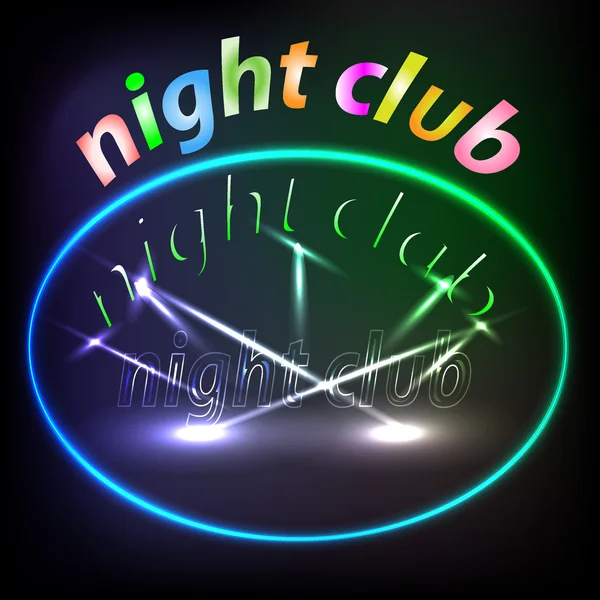 Nachtclub — Stockvektor