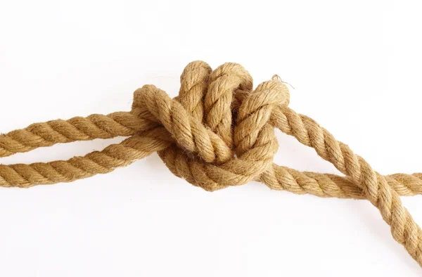 Rope with a knot Stock Image