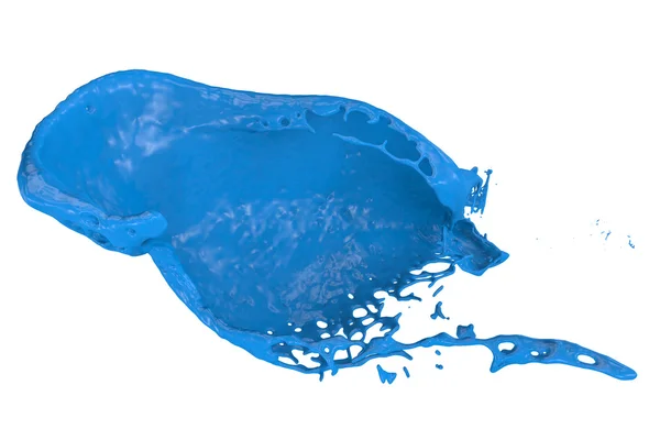 Цвет брызг в голубой цвет — стоковое фото