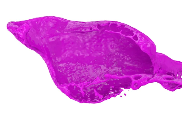 Paarse kleur splash — Stockfoto