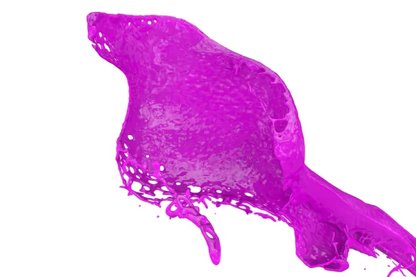 Splashing color in purple — Stockfoto