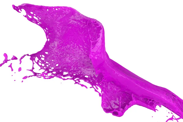 Fast splashing color in purple — Stockfoto