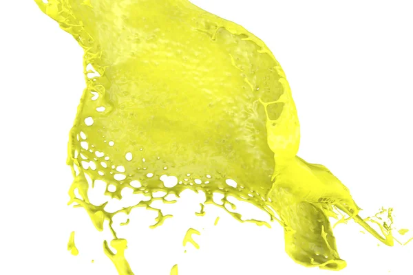 Color splash in yellow — Stock Photo, Image