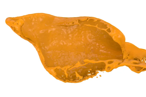 Barva šplouchnutí v oranžové — Stock fotografie