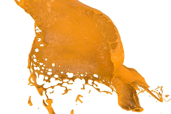Color splash in orange — Stock Photo, Image
