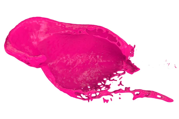 Zbliżenie Splash koloru w kolorze różowym — Zdjęcie stockowe