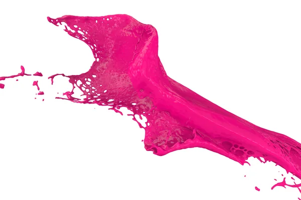Fast splashing color in pink — Stock Photo, Image