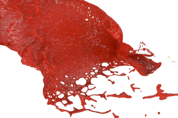 Fast splashing color in red — Stock Photo, Image