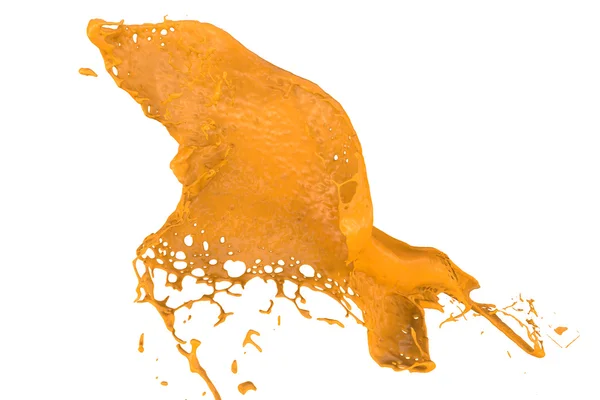 Snelle spatten kleur in oranje — Stockfoto