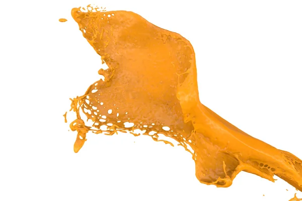 Splashing color in orange — Stock Photo, Image