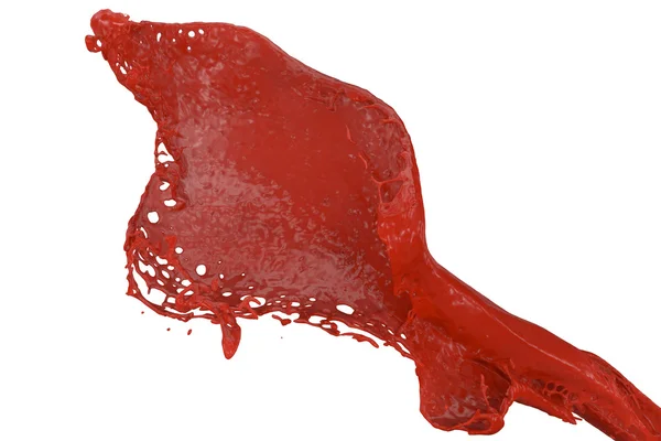 Splashing paint in red — Stock Photo, Image