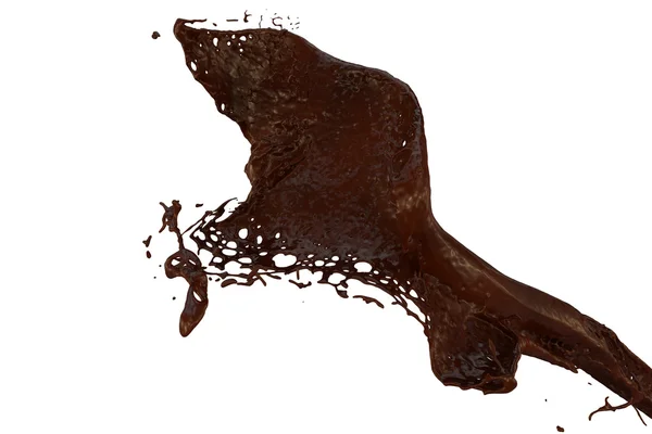 Chocolate salpicante rápido — Fotografia de Stock