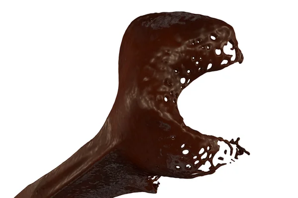 Splashing chocolate — Stock Photo, Image