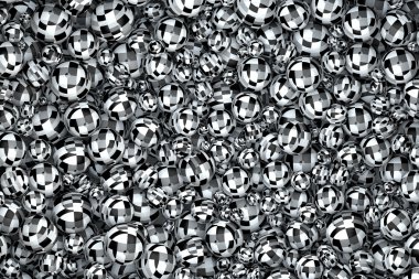 Abstract textured marbles in black and white clipart