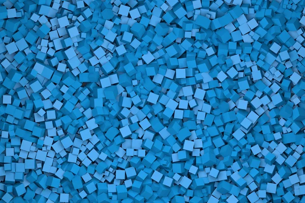 Abstract texture of cubes in blue — Stock Photo, Image