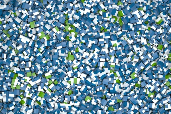 Кубики в синьо-зеленому — стокове фото