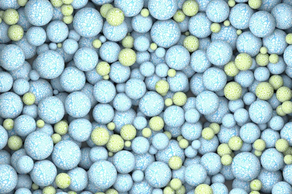 Kék és zöld absztrakt mintás golyók — Stock Fotó