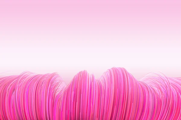 波浪线在粉红色的背景 — 图库照片