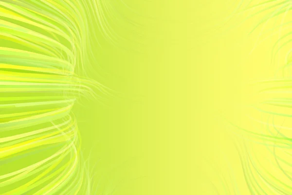 Bakgrunnen for bølgete linjer i gult og grønt – stockfoto