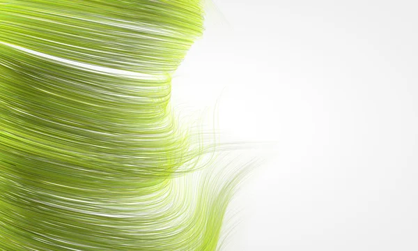 Fundo de linhas onduladas em verde — Fotografia de Stock