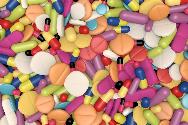 stock image Close-up view of different drugs and pills