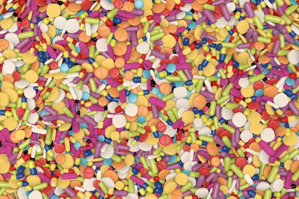 Тысячи лекарств и таблеток — стоковое фото