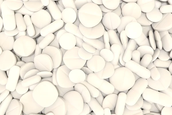 stock image Stacked white drugs