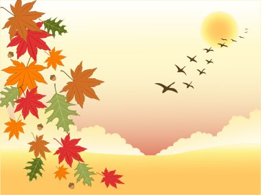 Autumn background clipart