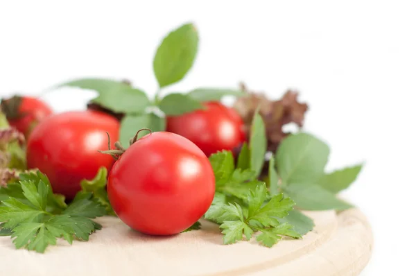 トマトと緑のパセリ — ストック写真