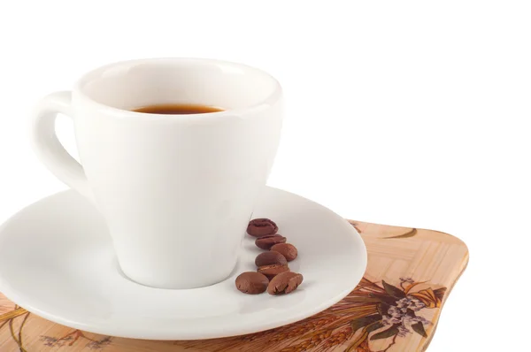 Taza de café aislada en blanco — Foto de Stock