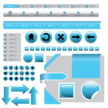 Website desing elements clipart