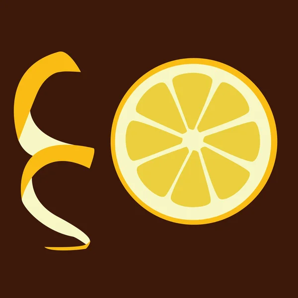 Sárga citrom — Stock Vector