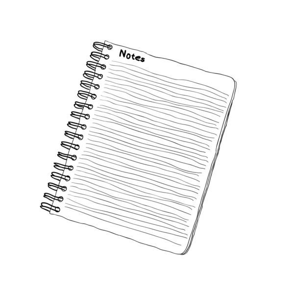 Cuaderno — Vector de stock