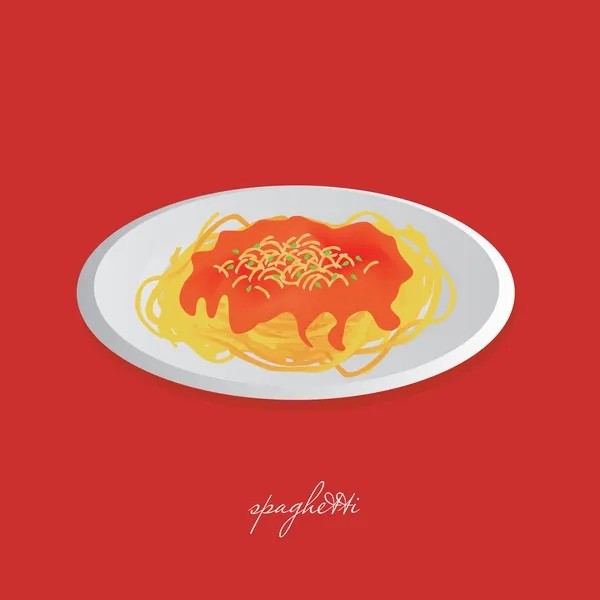 Špagety — Stockový vektor