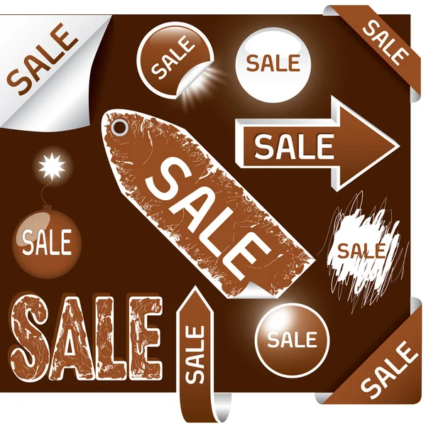 Brown sale — Stock Vector