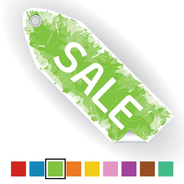 Green sale — Stockvector