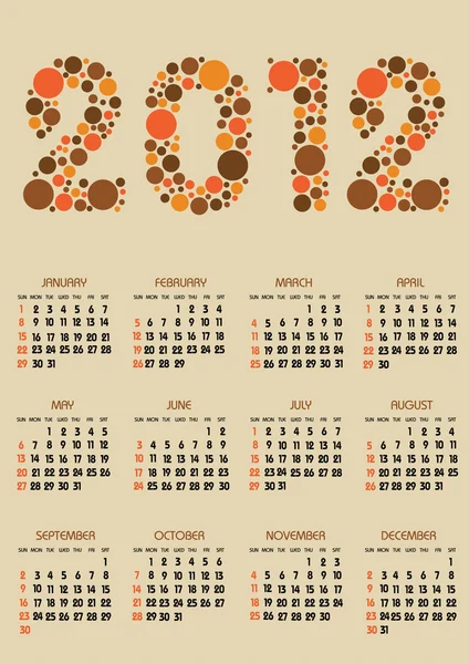 Календар — стоковий вектор