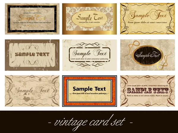 Tarjeta vintage — Archivo Imágenes Vectoriales