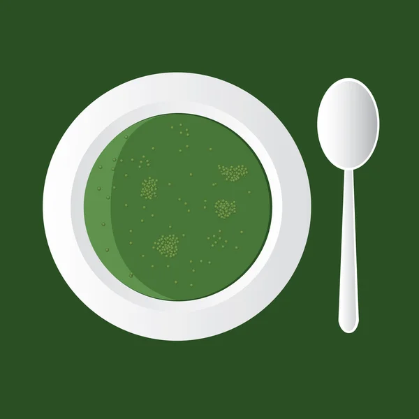 Sopa de brócolis —  Vetores de Stock