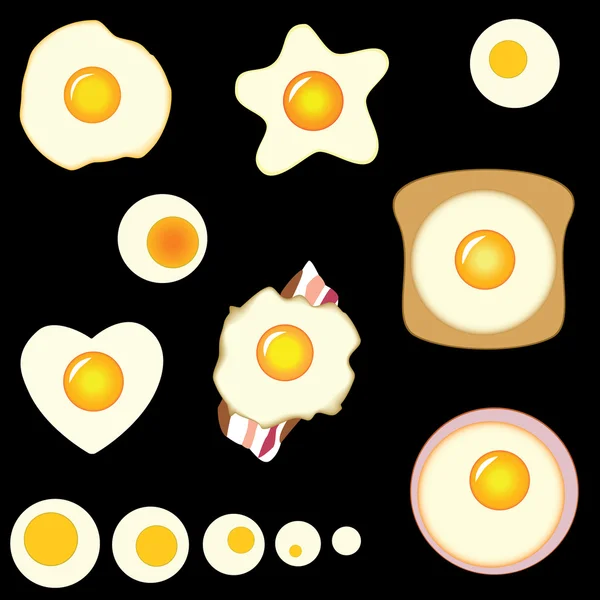 Conjunto de ovos —  Vetores de Stock