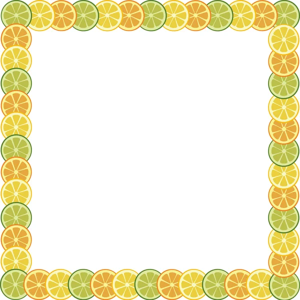 Fruits frame — Stock Vector