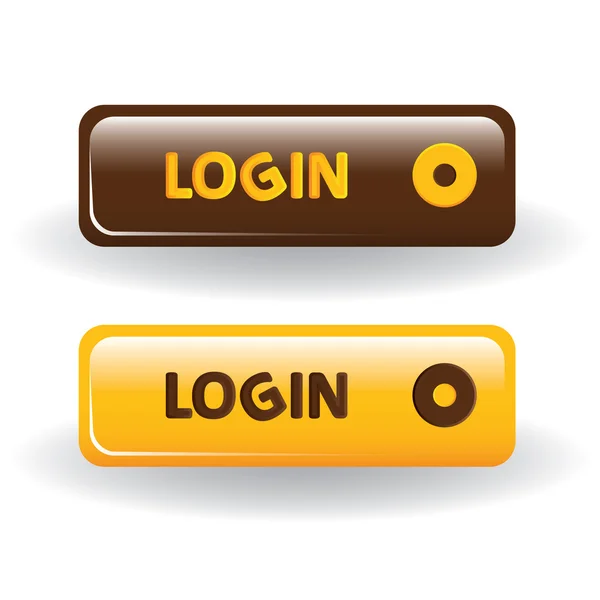 Login-Buttons — Stockvektor