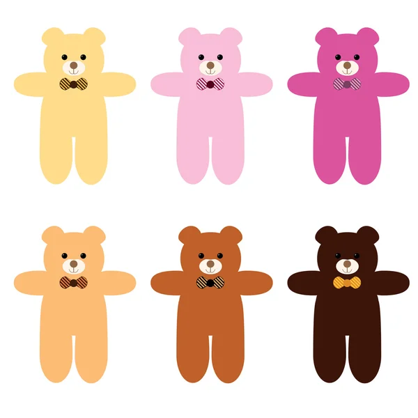 Teddy bears — Stock Vector