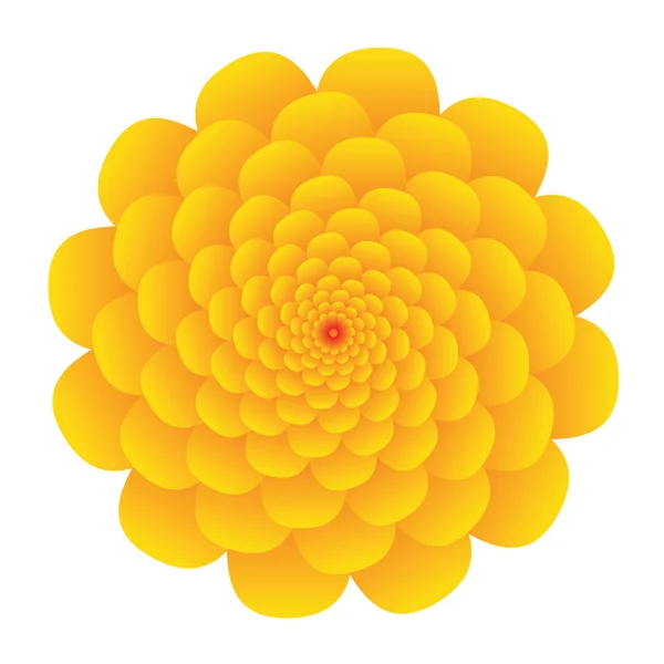 黄色の花 — ストックベクタ