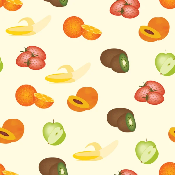 果物のパターン — ストックベクタ