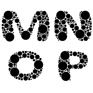 Alphabet - mnop clipart