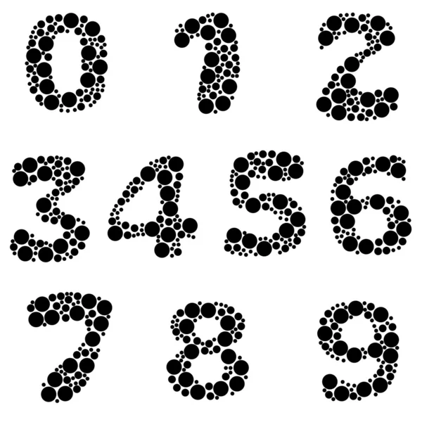 Alphabet - numbers — Stock Vector