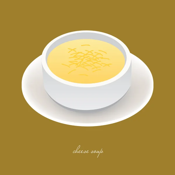 Сырный суп — стоковый вектор