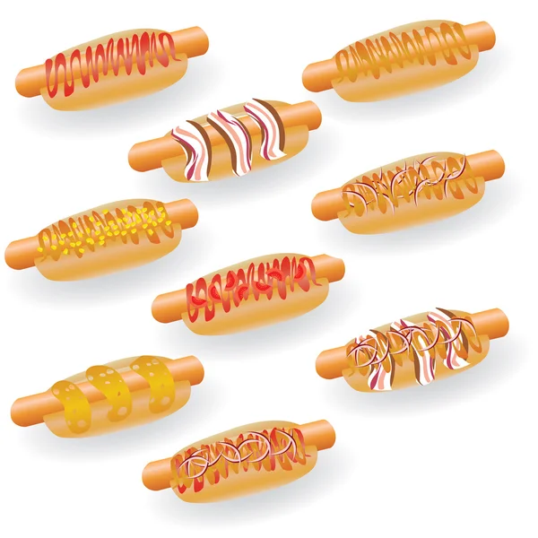 Hot-dogs — Image vectorielle