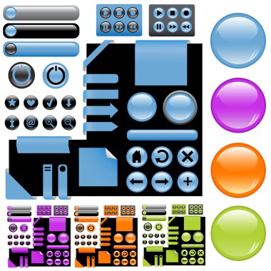 Website elements clipart